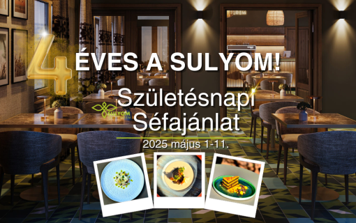 4 éves lett a Sulyom Tájétterem, a Tisza-tó és az Élményfalu Sarud étterme