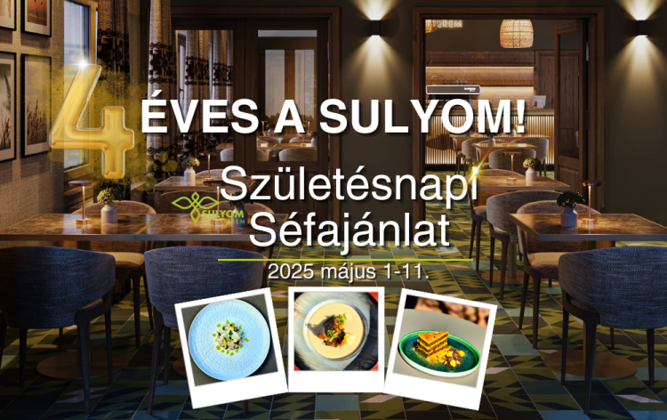 4 éves lett a Sulyom Tájétterem, a Tisza-tó és az Élményfalu Sarud étterme