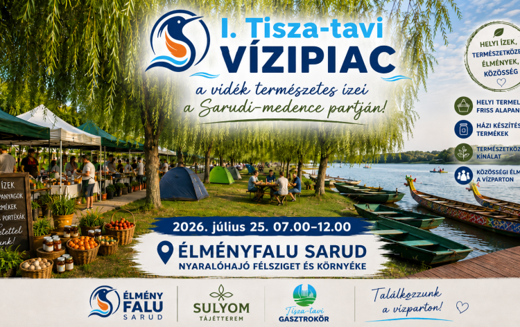 I. Élményfalu Vízipiac Sarud, Kalandpart Élménystrand Tisza-tó